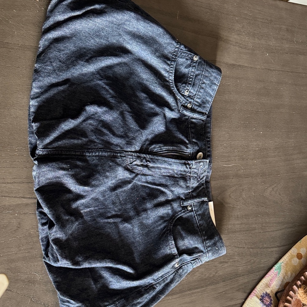 American Eagle Outfitters Dark Blue Denim Skort